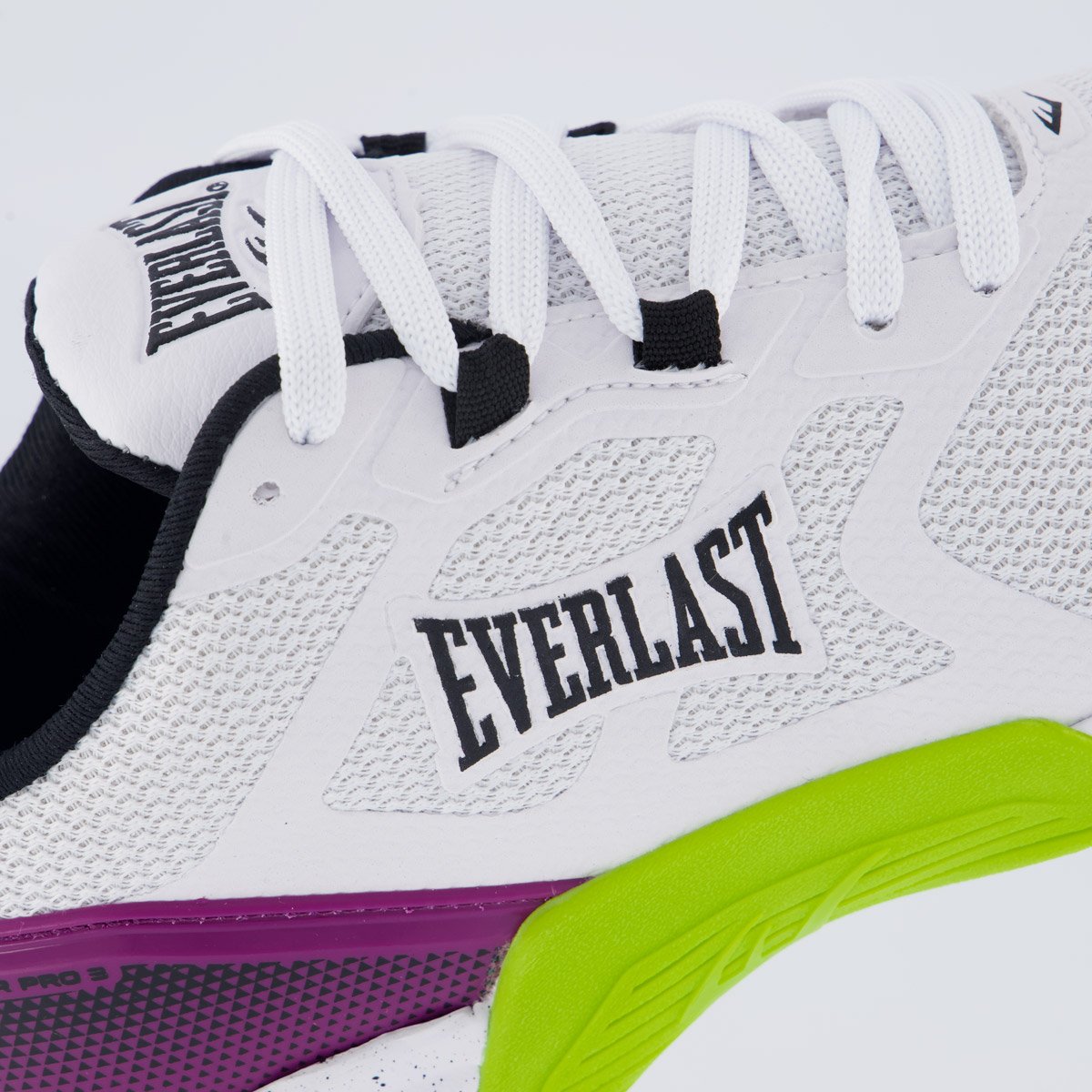 Tênis Everlast Climber Pro 3 Branco e Verde Branco/Verde/Roxo 7