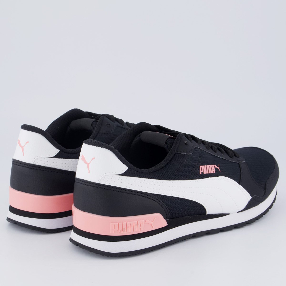 Tênis Puma ST Runner V2 SN BDP Feminino Preto Preto/Branco/Rosa 3