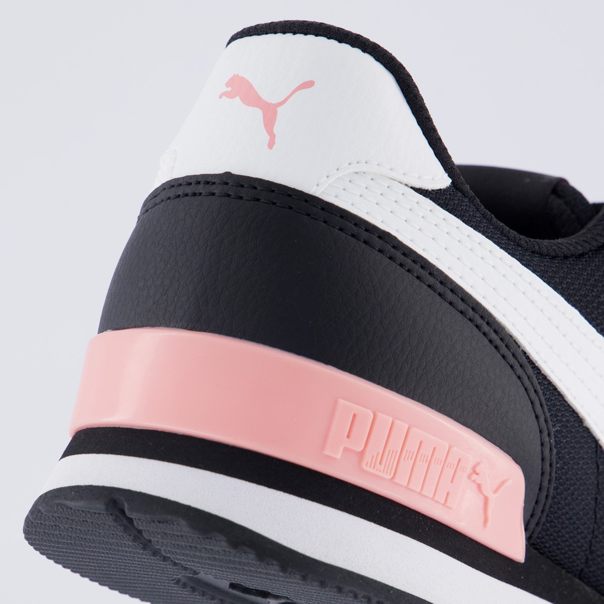 Tênis Puma ST Runner V2 SN BDP Feminino Preto Preto/Branco/Rosa 6