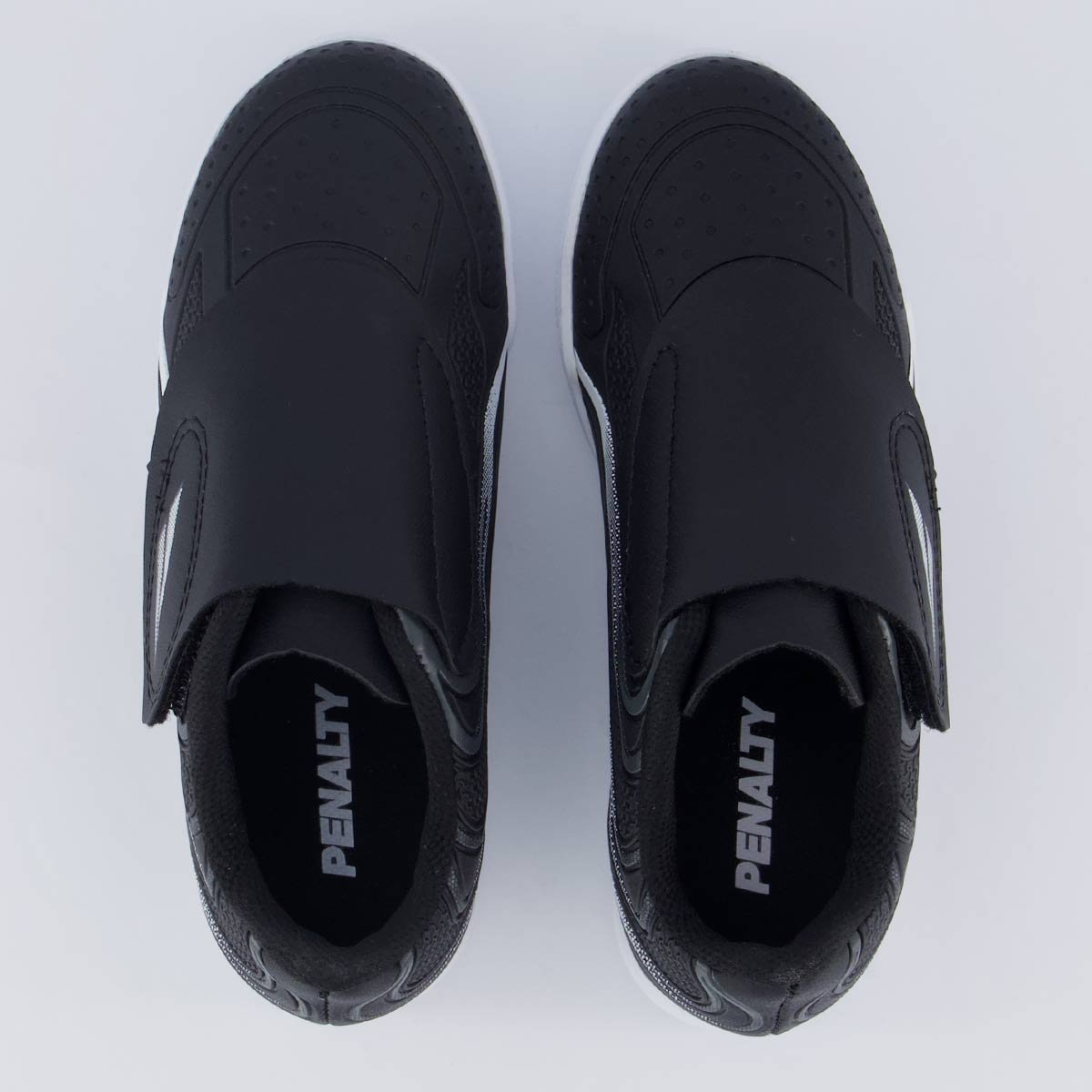 Chuteira Penalty Rocket Y-5 Futsal Infantil Preta e Branca Preto/Branco 4