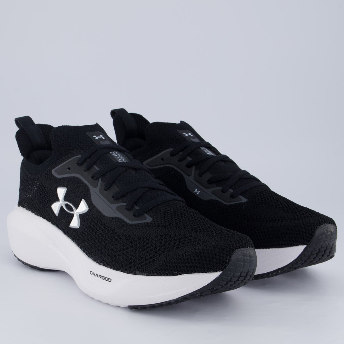 Tênis Under Armour Charged Slight 3 SE Preto Preto/Branco 2