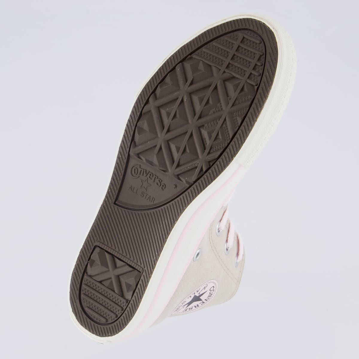 Tênis Converse All Star SZ Cano Alto Juvenil Bege e Rosa Bege 2
