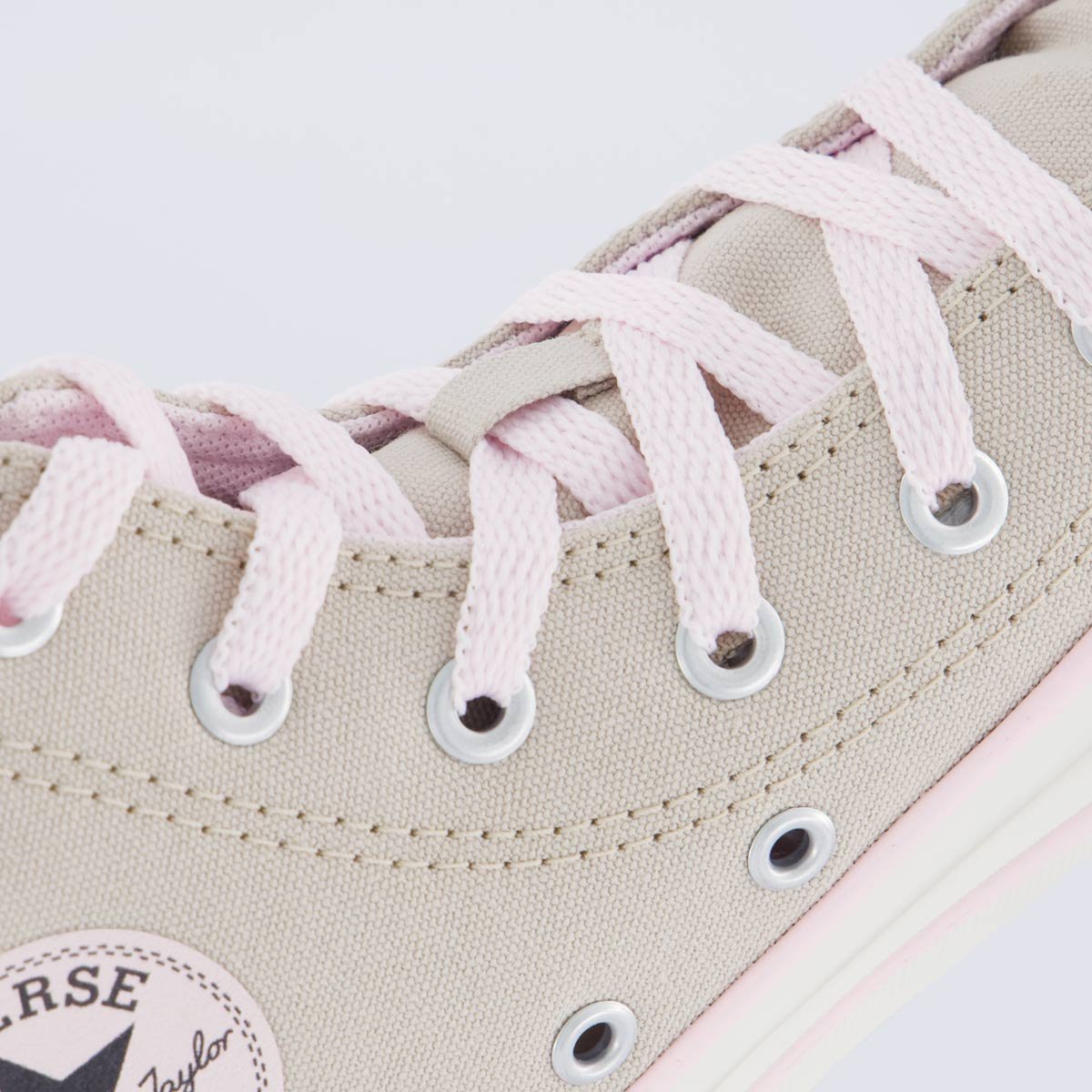 Tênis Converse All Star SZ Cano Alto Juvenil Bege e Rosa Bege 4