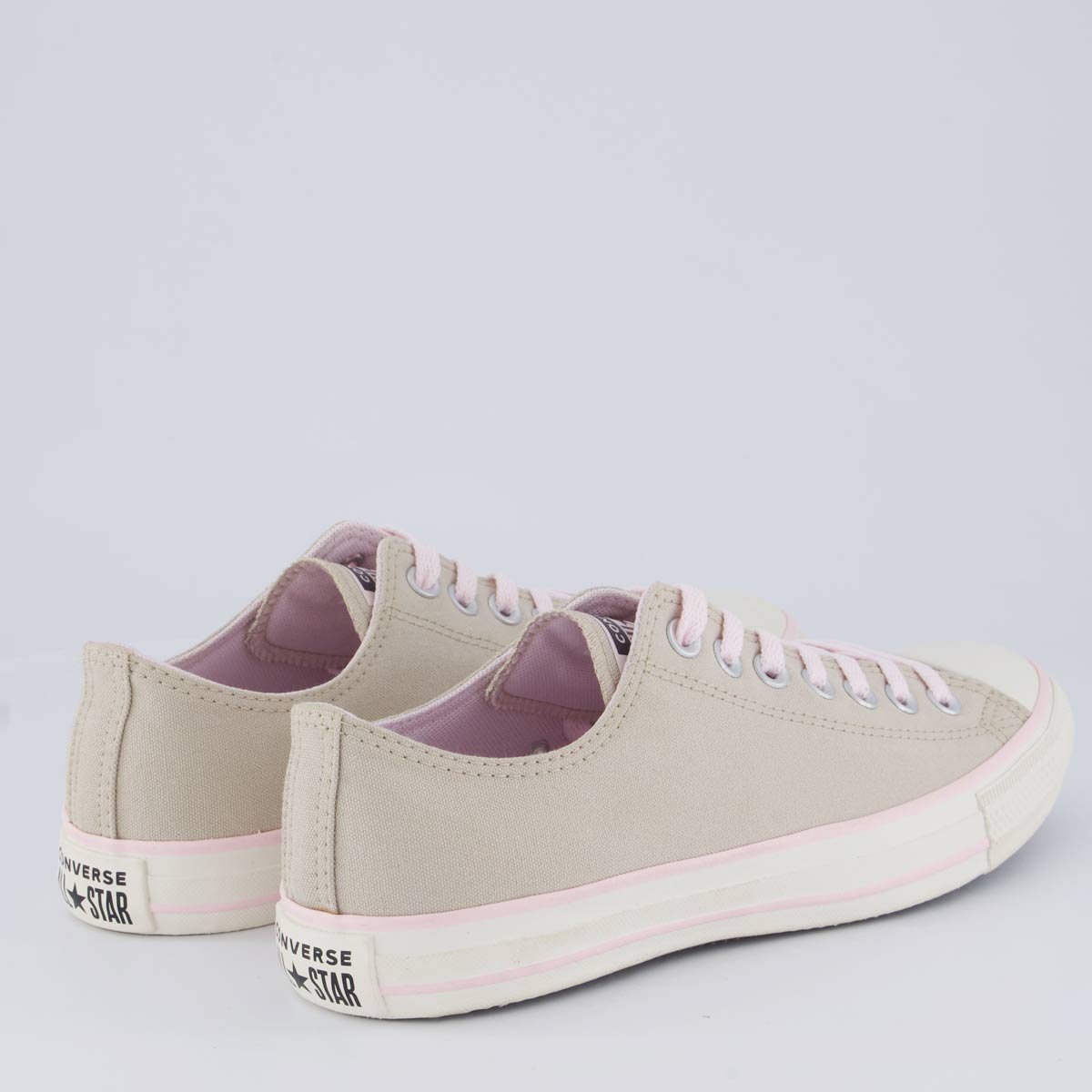 Tênis Converse All Star CT Bege e Rosa Bege 3