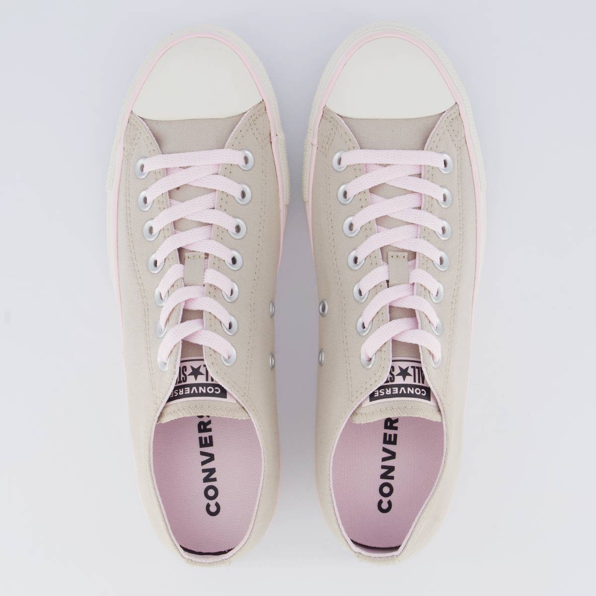 Tênis Converse All Star CT Bege e Rosa Bege 4