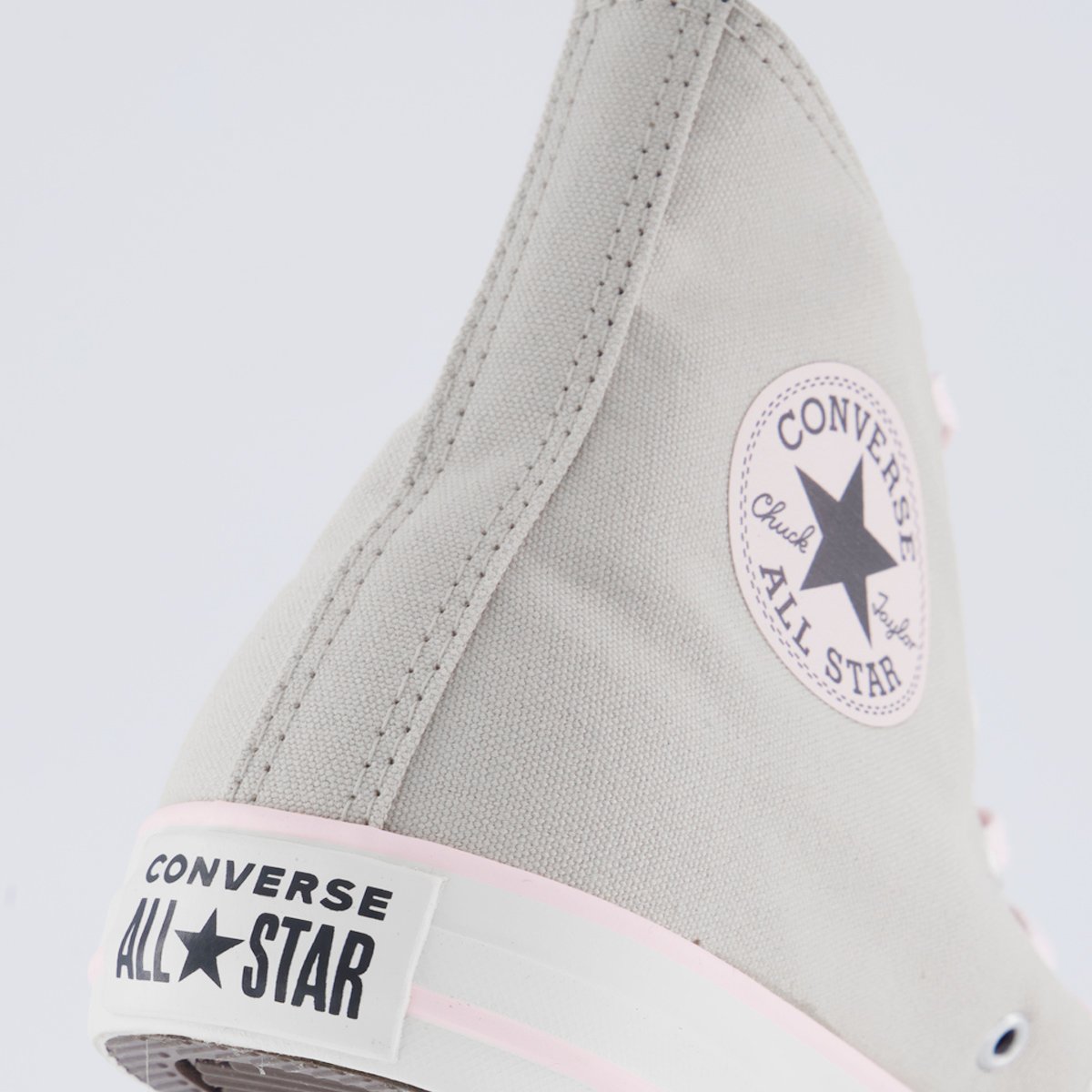 Tênis Converse All Star CT Cano Alto Bege e Rosa Bege 6