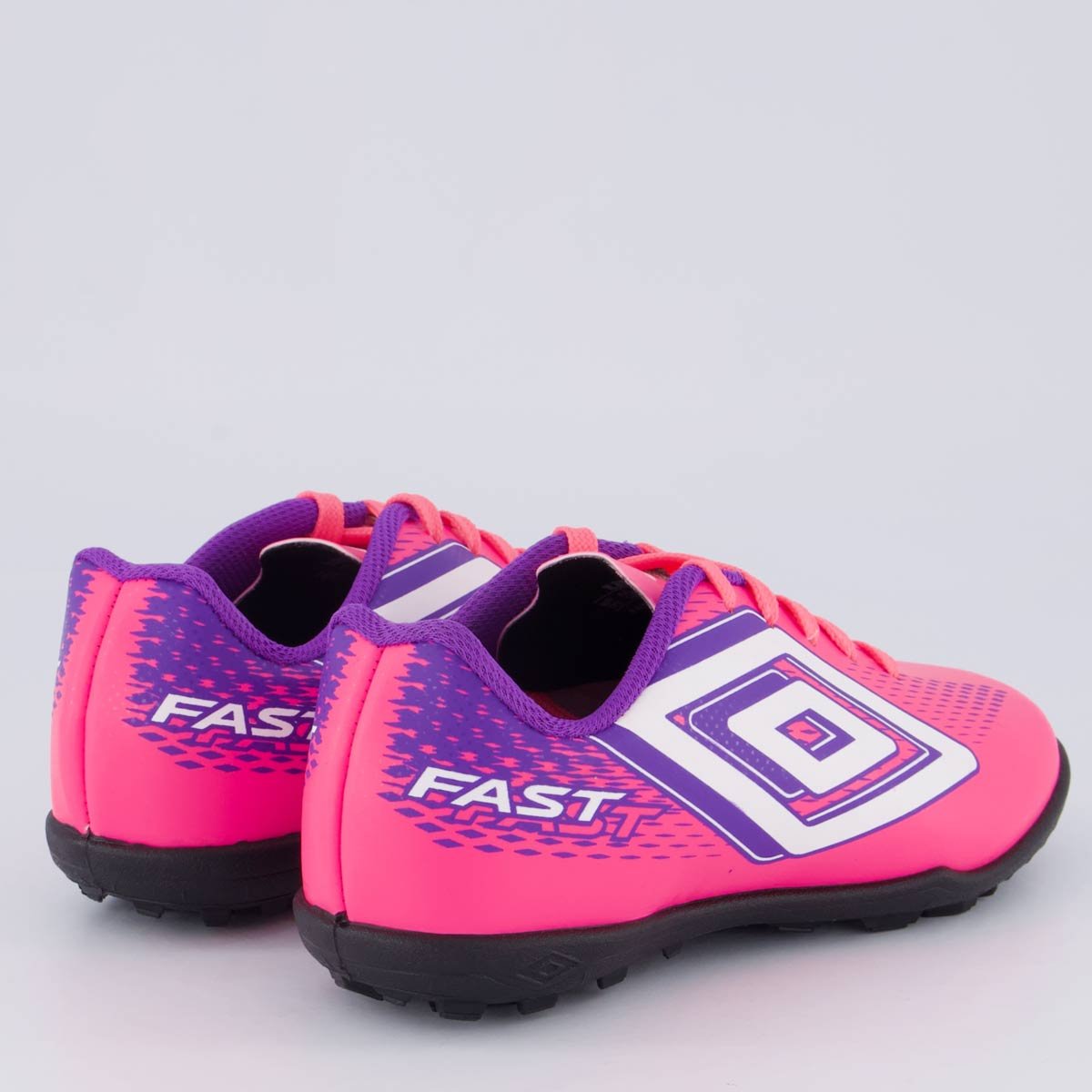 Chuteira Umbro Fast II Society Juvenil Rosa e Roxa Rosa/Roxo 3