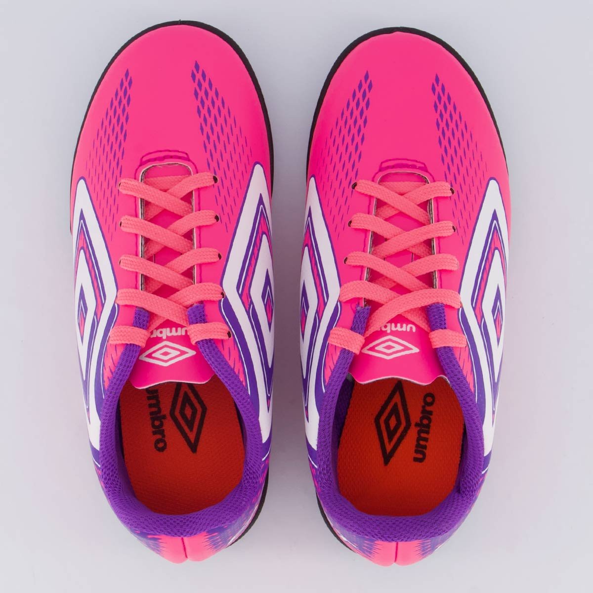 Chuteira Umbro Fast II Society Juvenil Rosa e Roxa Rosa/Roxo 4