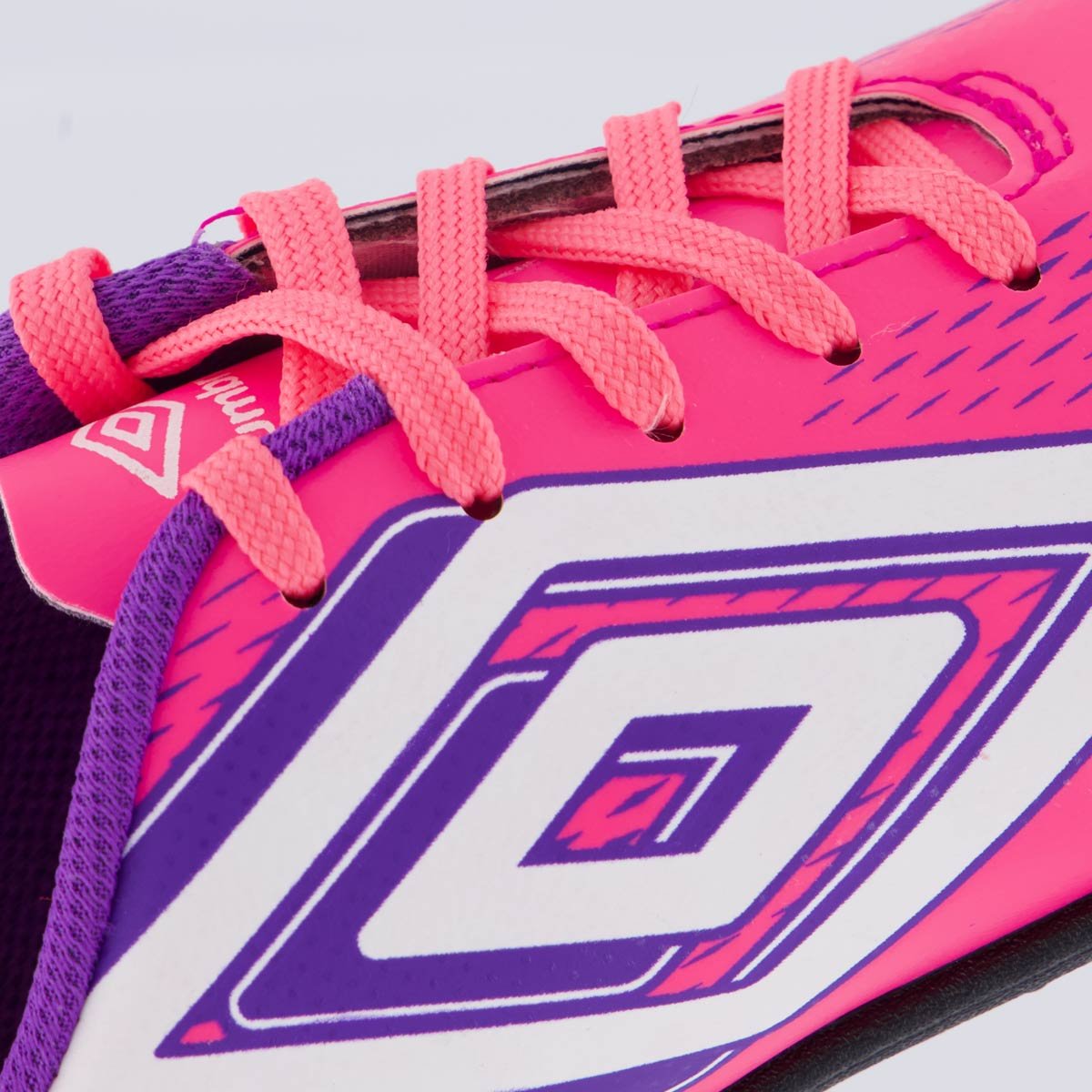 Chuteira Umbro Fast II Society Juvenil Rosa e Roxa Rosa/Roxo 7