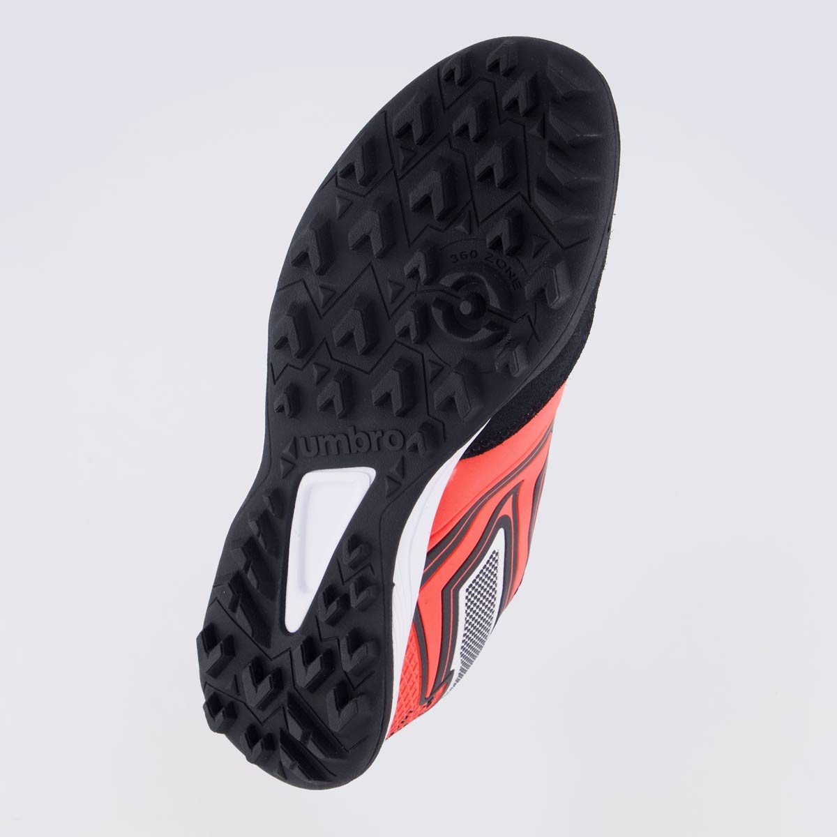 Chuteira Umbro Pro 5 Bump Club Society Laranja e Preta Laranja/Preto/Branco 5