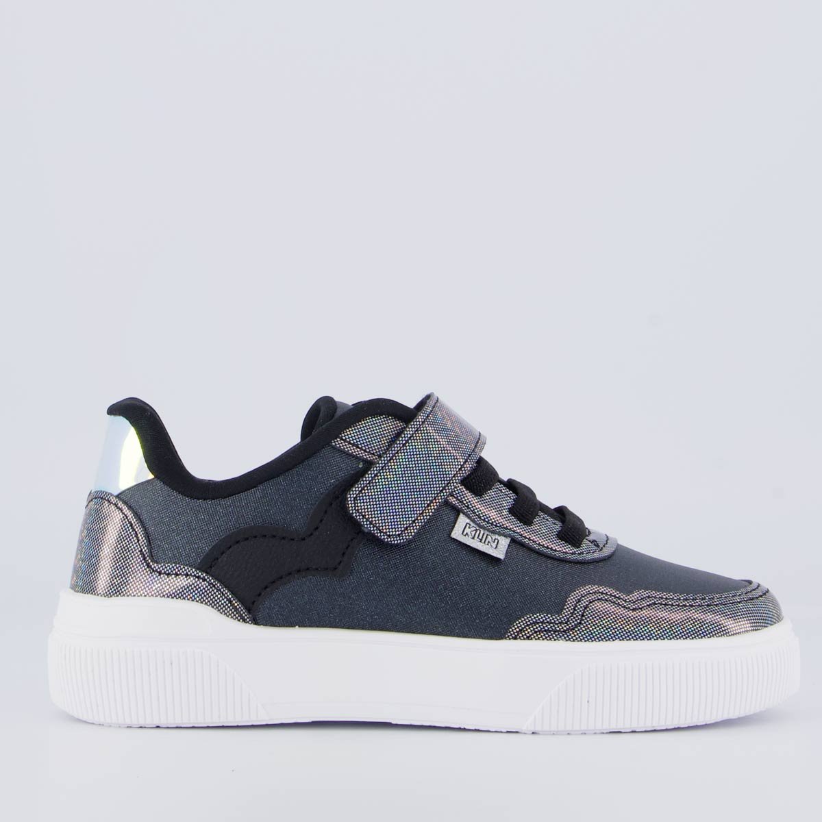 Tênis Klin Sky Holografico Juvenil Preto