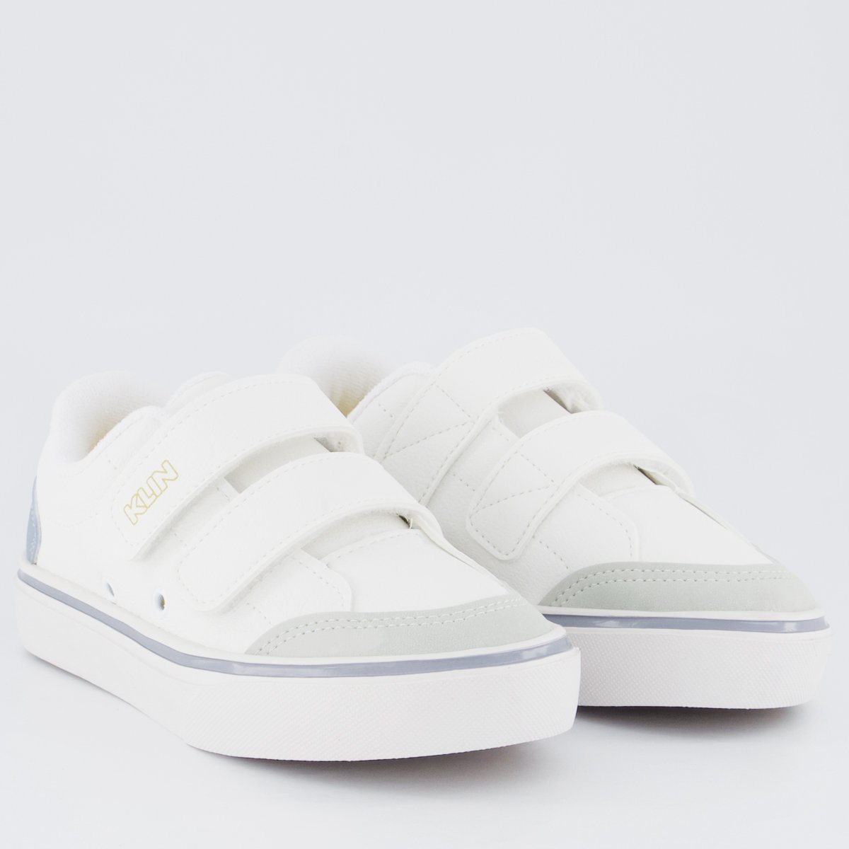 Tênis Klin Freestyle Mini Sem Cadarço Infantil Branco e Azul Branco/Azul 2