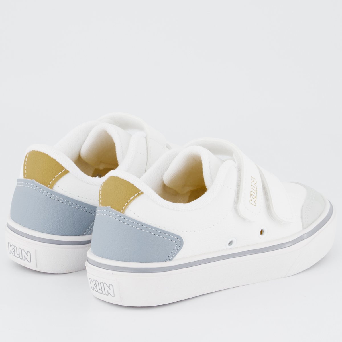 Tênis Klin Freestyle Mini Sem Cadarço Infantil Branco e Azul Branco/Azul 3