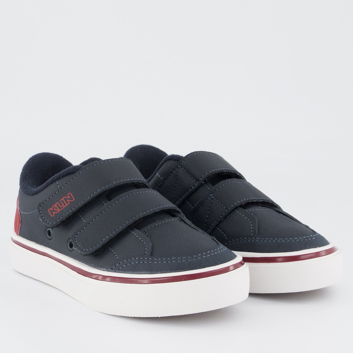 Tênis Klin Freestyle Mini Infantil Sem Cadarço Mar Preto/Vermelho 2