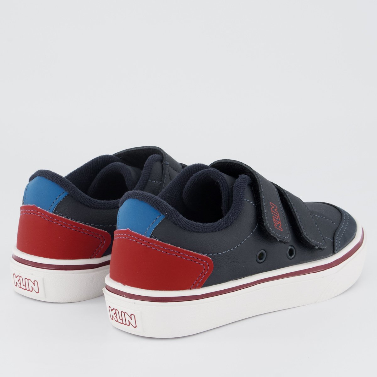 Tênis Klin Freestyle Mini Infantil Sem Cadarço Mar Preto/Vermelho 3