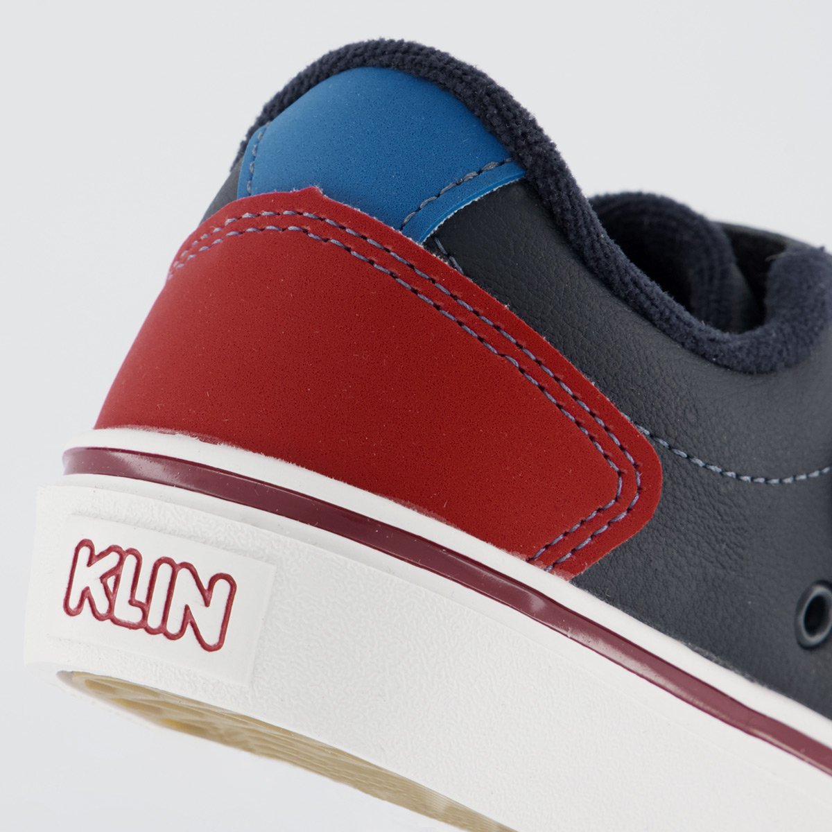 Tênis Klin Freestyle Mini Infantil Sem Cadarço Mar Preto/Vermelho 6