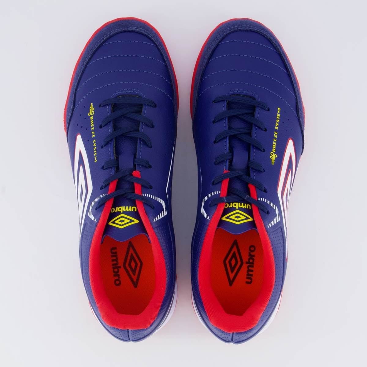 Chuteira Umbro Neo-Confort Society Azul e Vermelho Azul/Vermelho 4