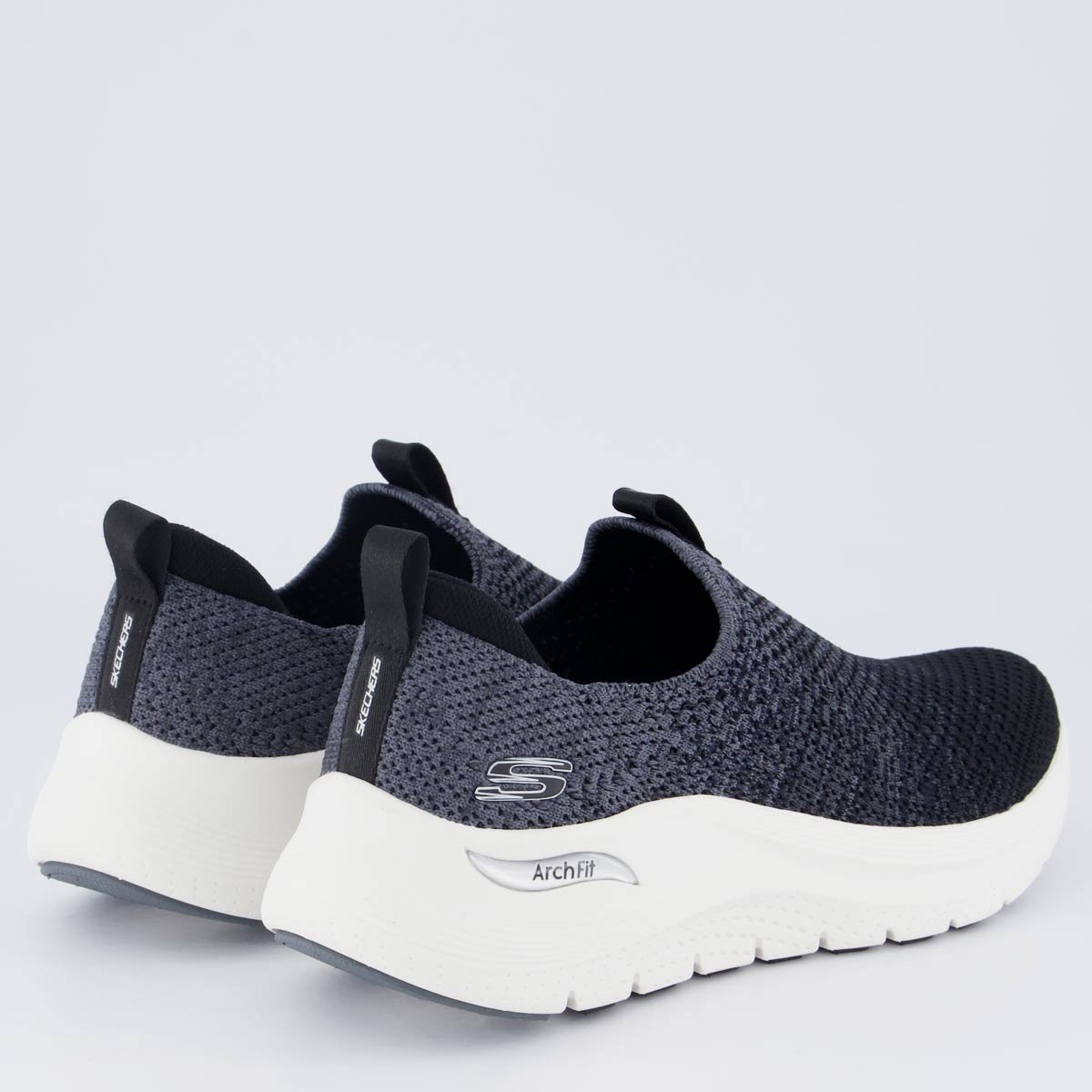 Tênis Skechers Arch Fit 2.0 Feminino Preto e Cinza Preto/Cinza 3