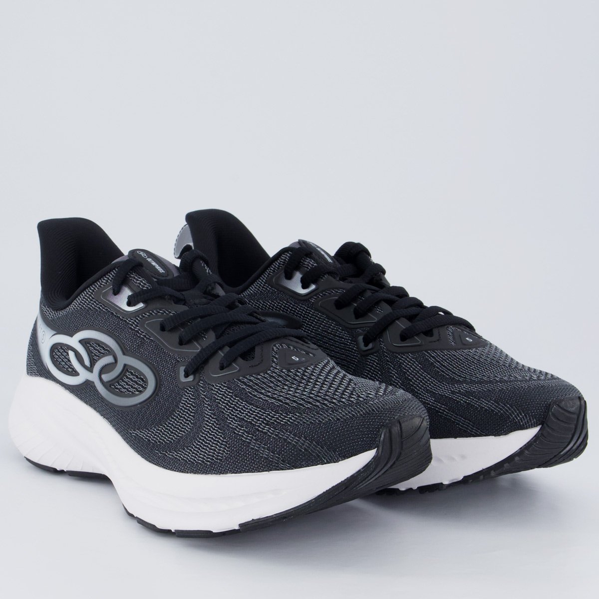 Tênis Olympikus Swift 5 Feminino Preto e Branco Cinza/Branco 2