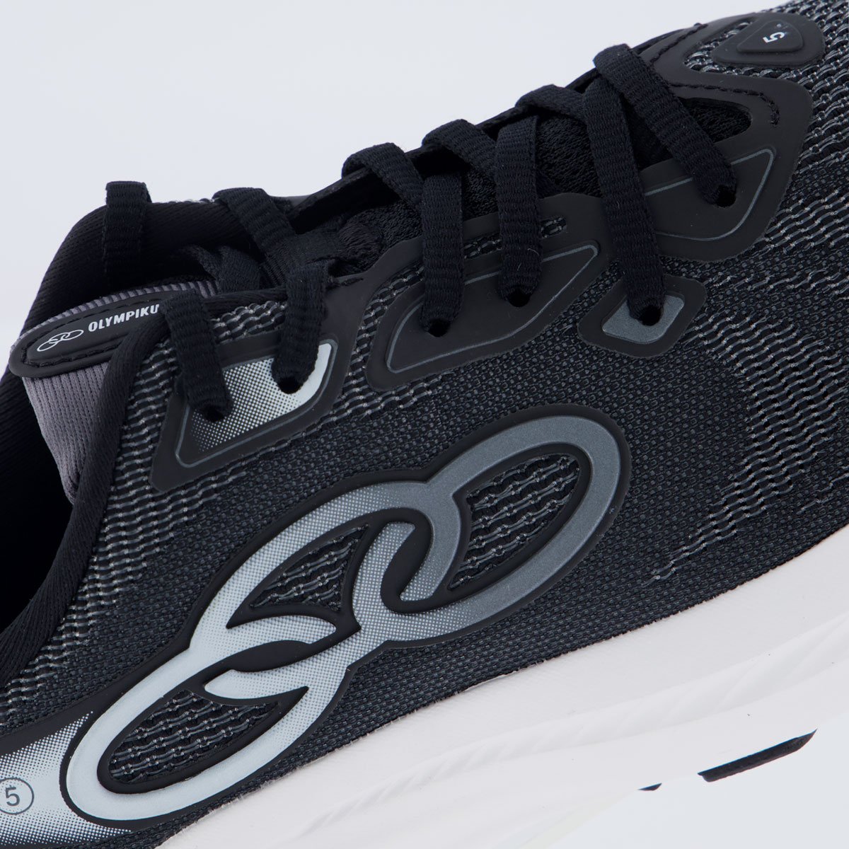 Tênis Olympikus Swift 5 Feminino Preto e Branco Cinza/Branco 7