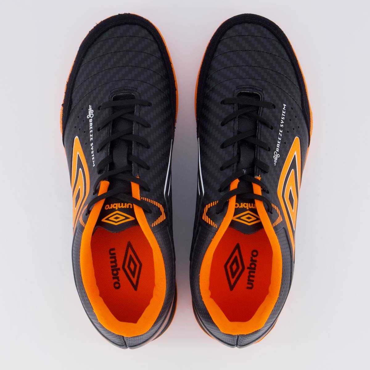 Chuteira Umbro Neo-Confort Futsal Preta e Laranja Preto/Laranja 4