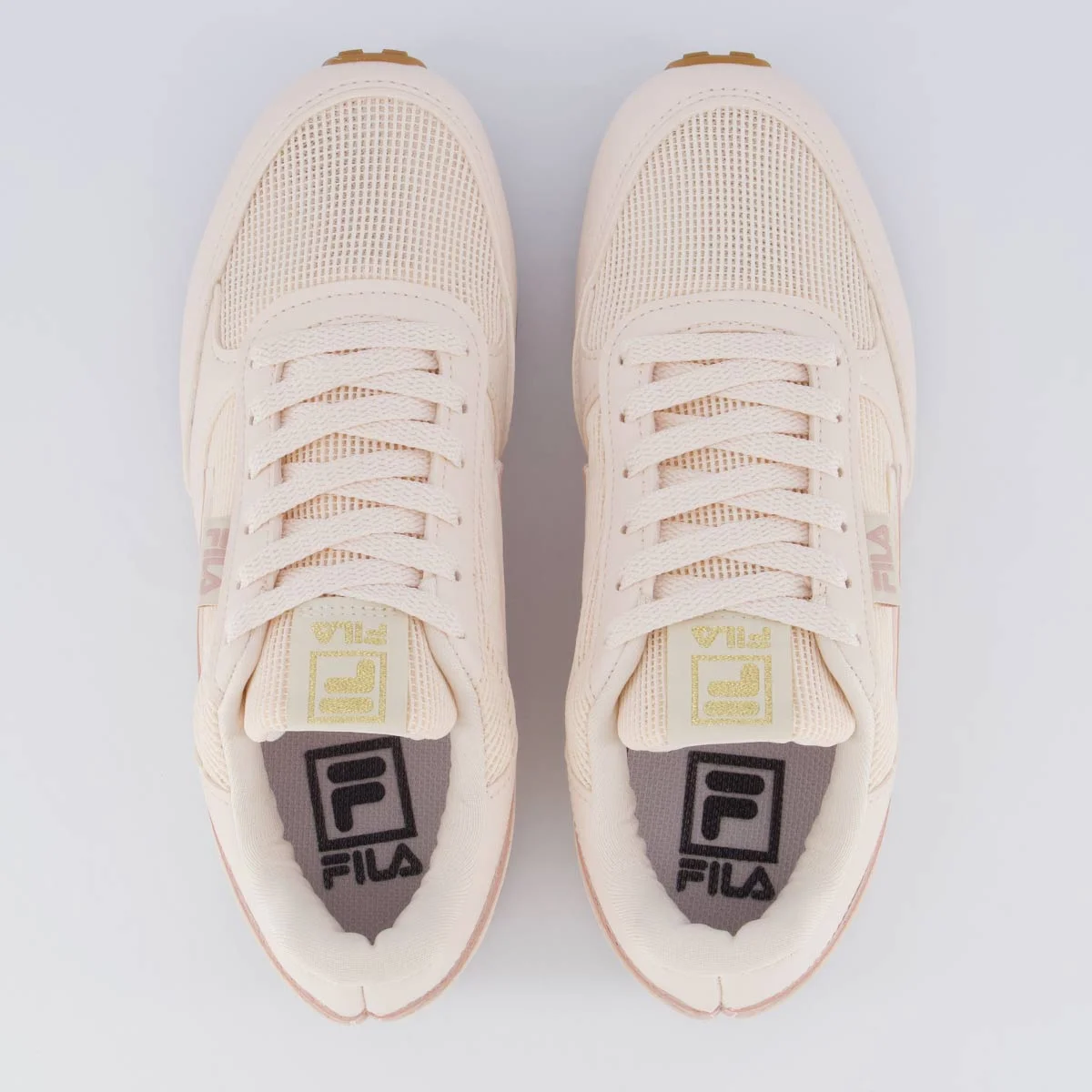 Tênis Fila Renno Classic Feminino Rosa e Bege Rosa/Bege 4