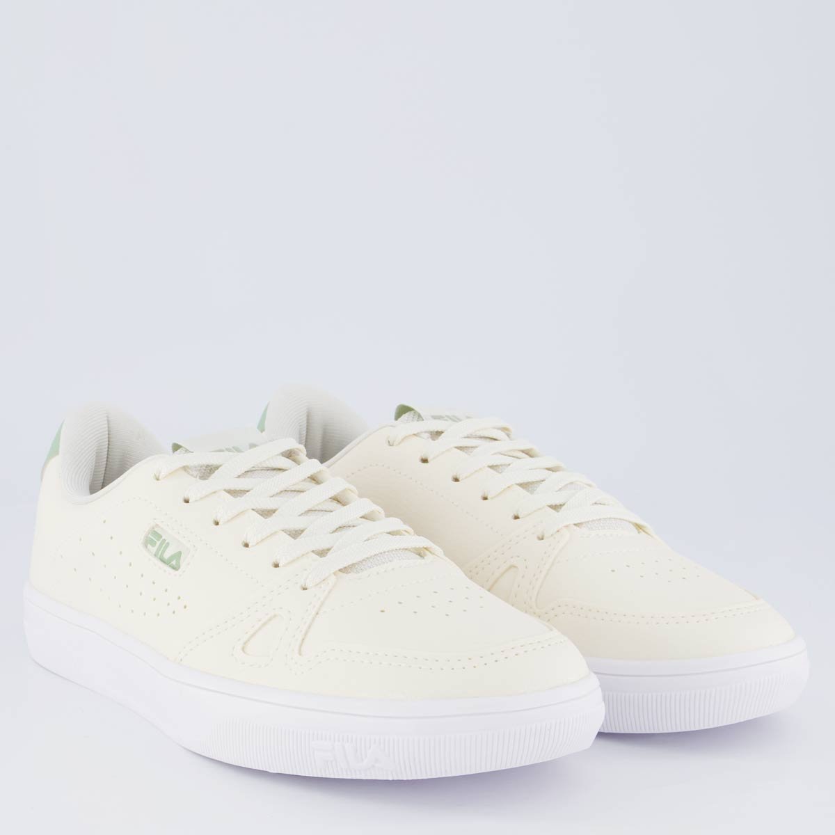 Tênis Fila Daily Feminino Bege e Verde Bege/Verde 2