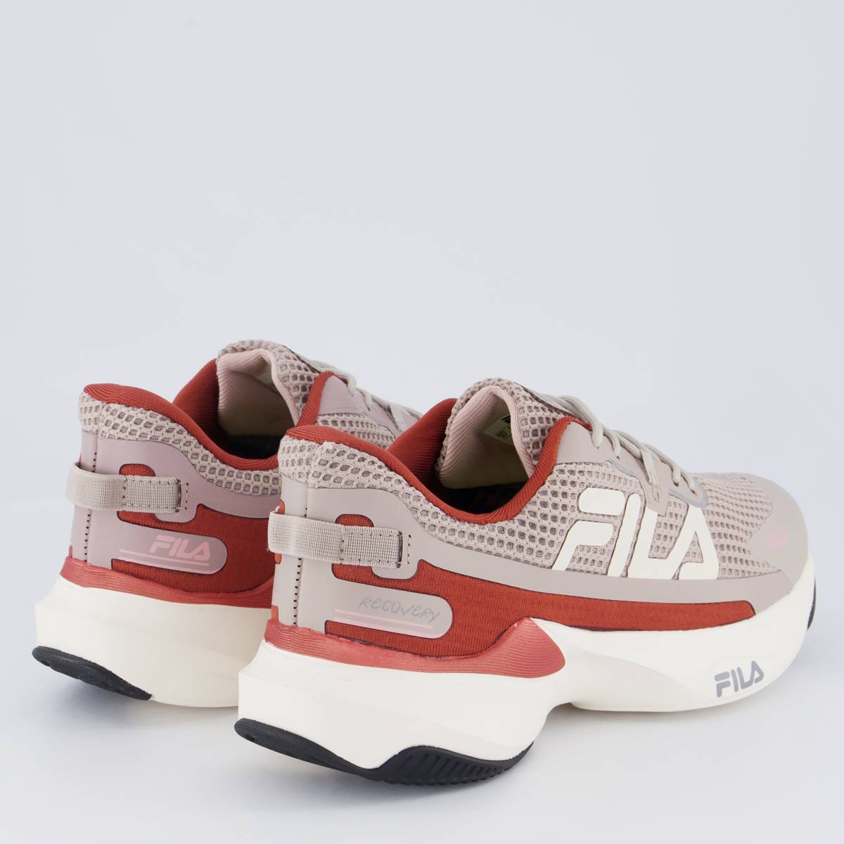 Tênis Fila Recovery Feminino Bege e Bordô Bege/Bordô 3