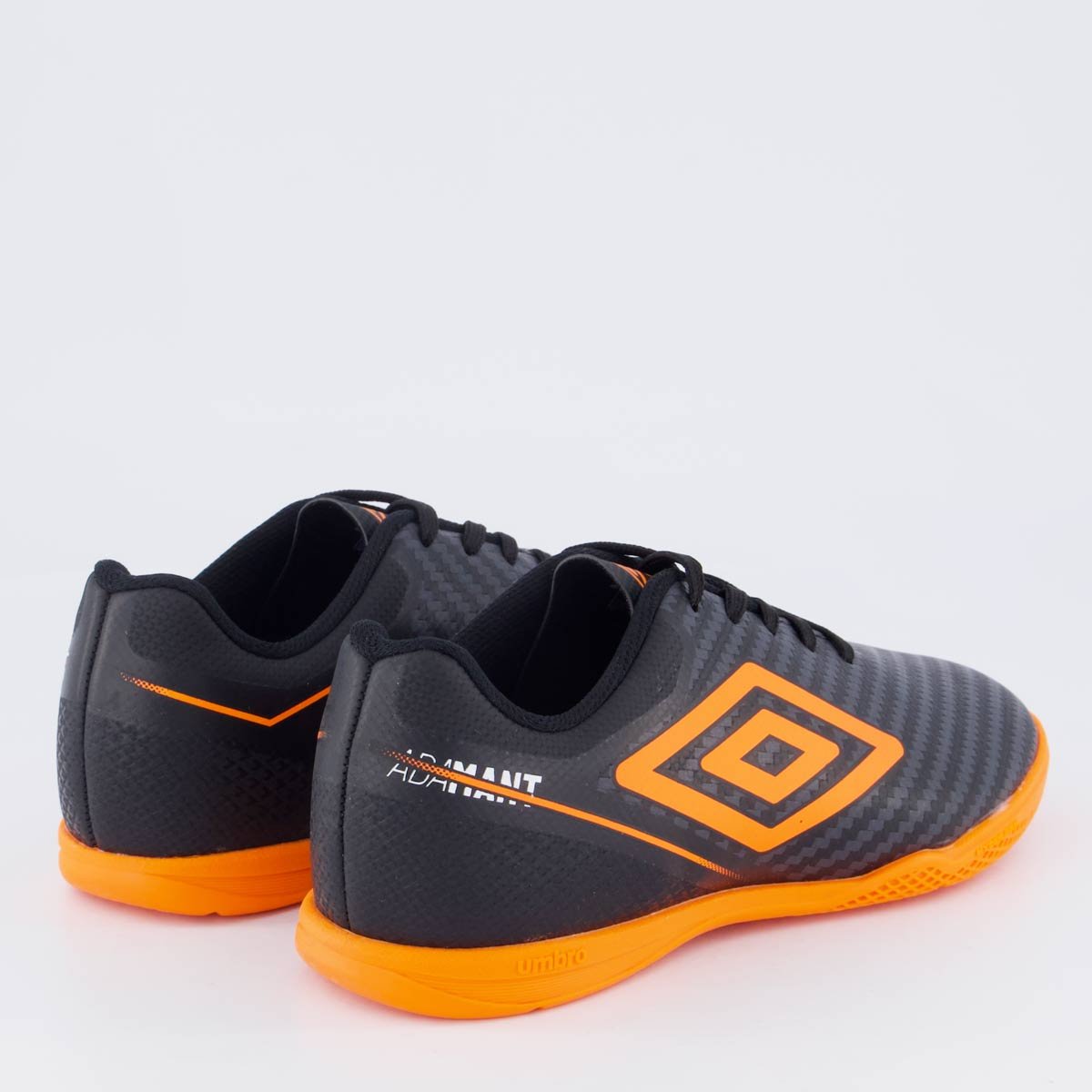 Chuteira Umbro Adamant Top Speed Futsal Juvenil Preta Preto/Laranja 3