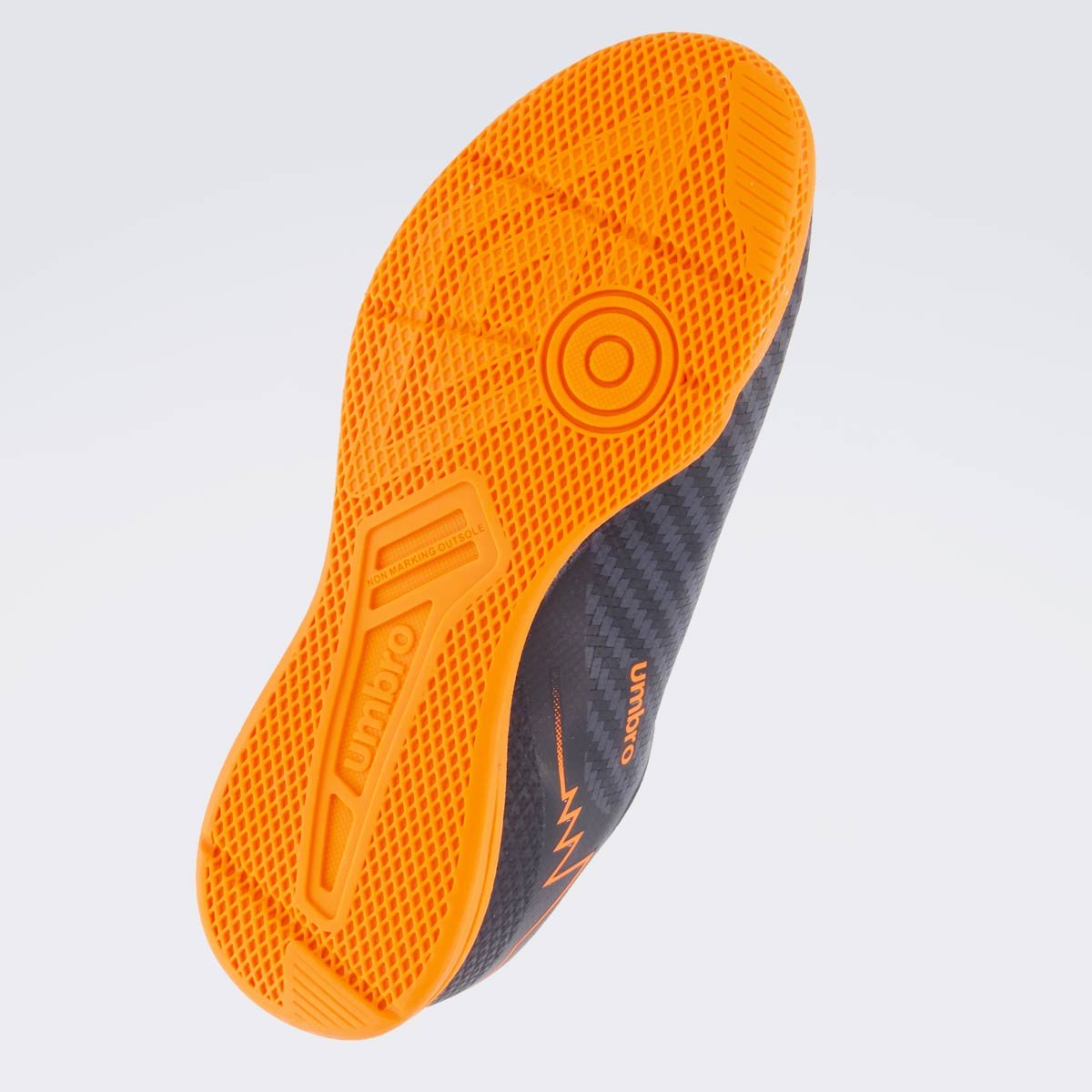 Chuteira Umbro Adamant Top Speed Futsal Juvenil Preta Preto/Laranja 5