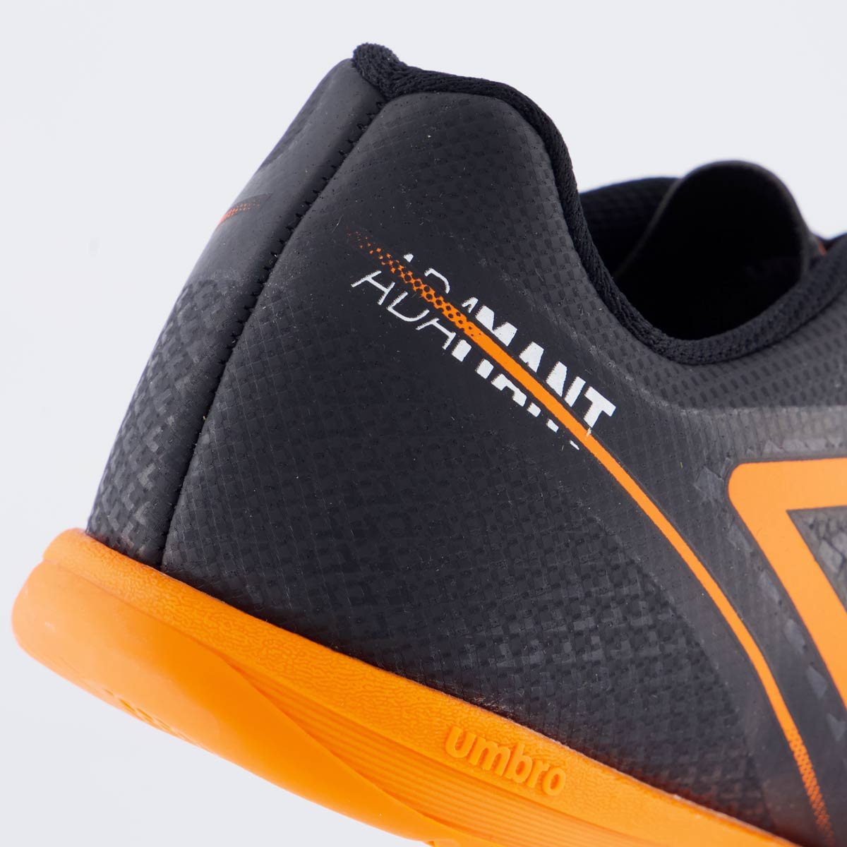 Chuteira Umbro Adamant Top Speed Futsal Juvenil Preta Preto/Laranja 6