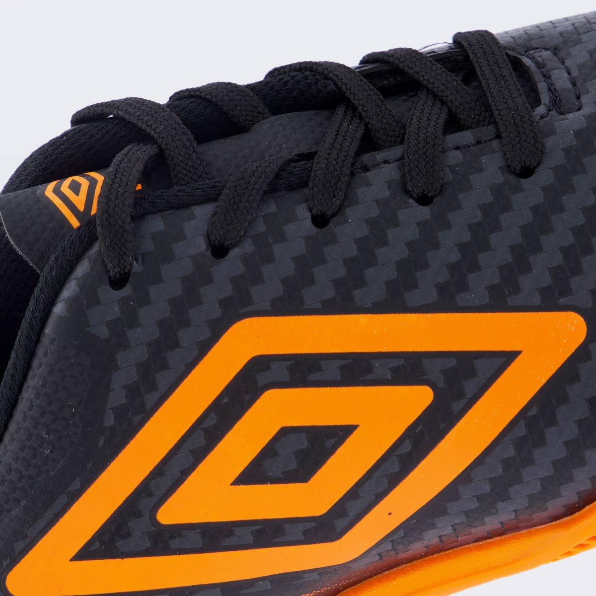Chuteira Umbro Adamant Top Speed Futsal Juvenil Preta Preto/Laranja 7