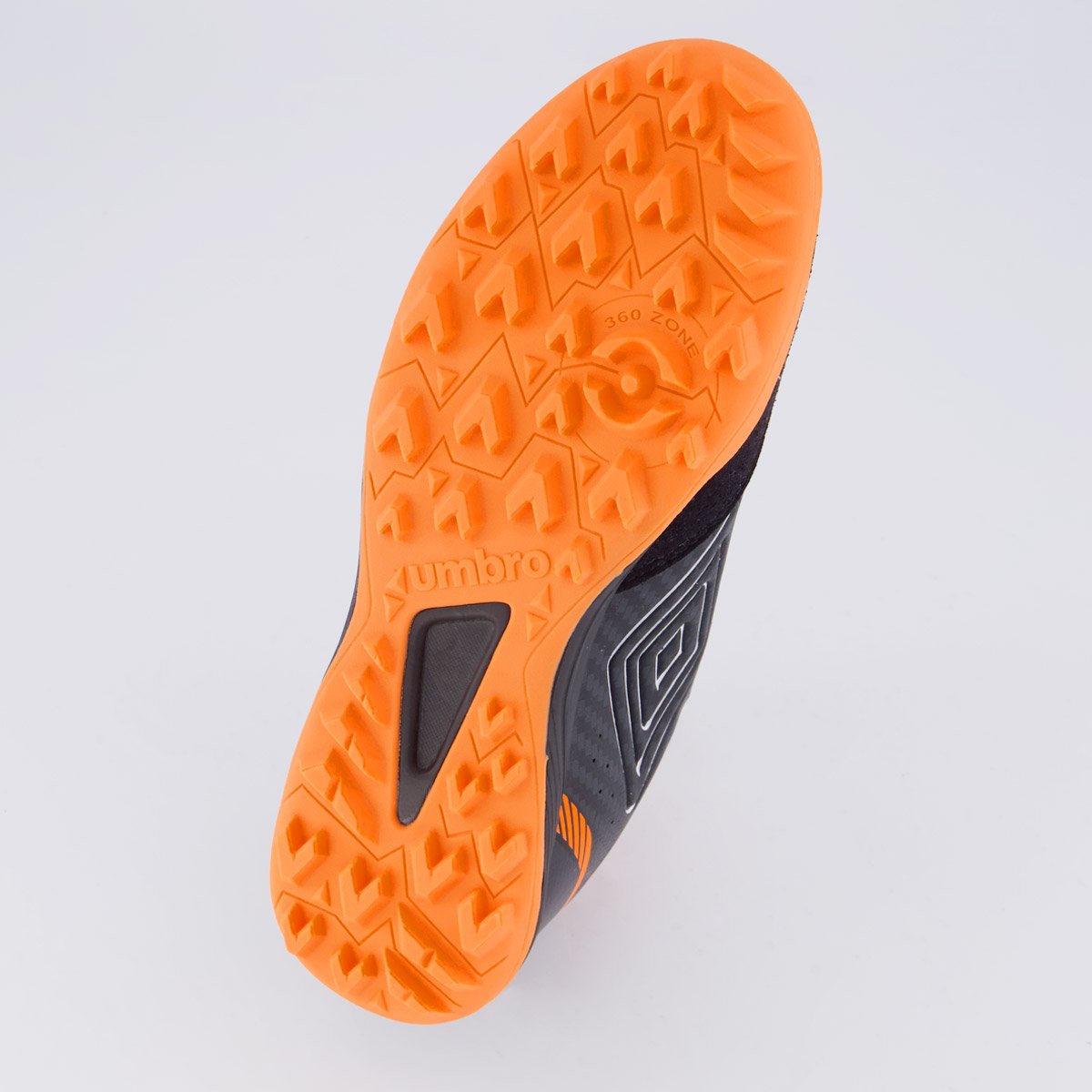 Chuteira Umbro Neo-Confort Society Preta e Laranja Preto/Laranja 5