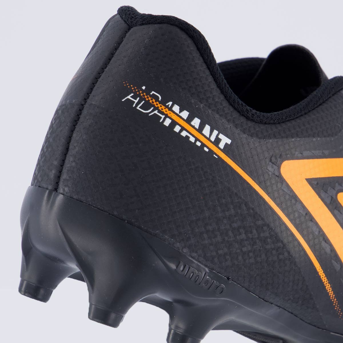 Chuteira Umbro Adamant Top Speed Campo Juvenil Preta e Laranja Preto/Laranja 6