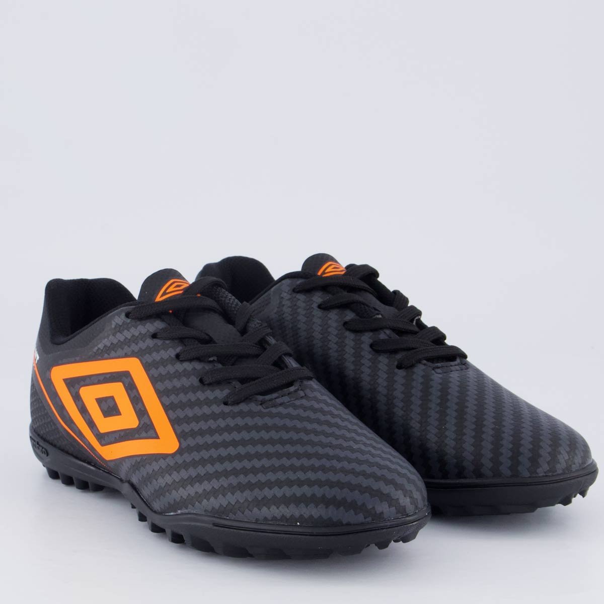 Chuteira Umbro Adamant Top Speed Society Juvenil Preta e Laranja Preto/Laranja 2