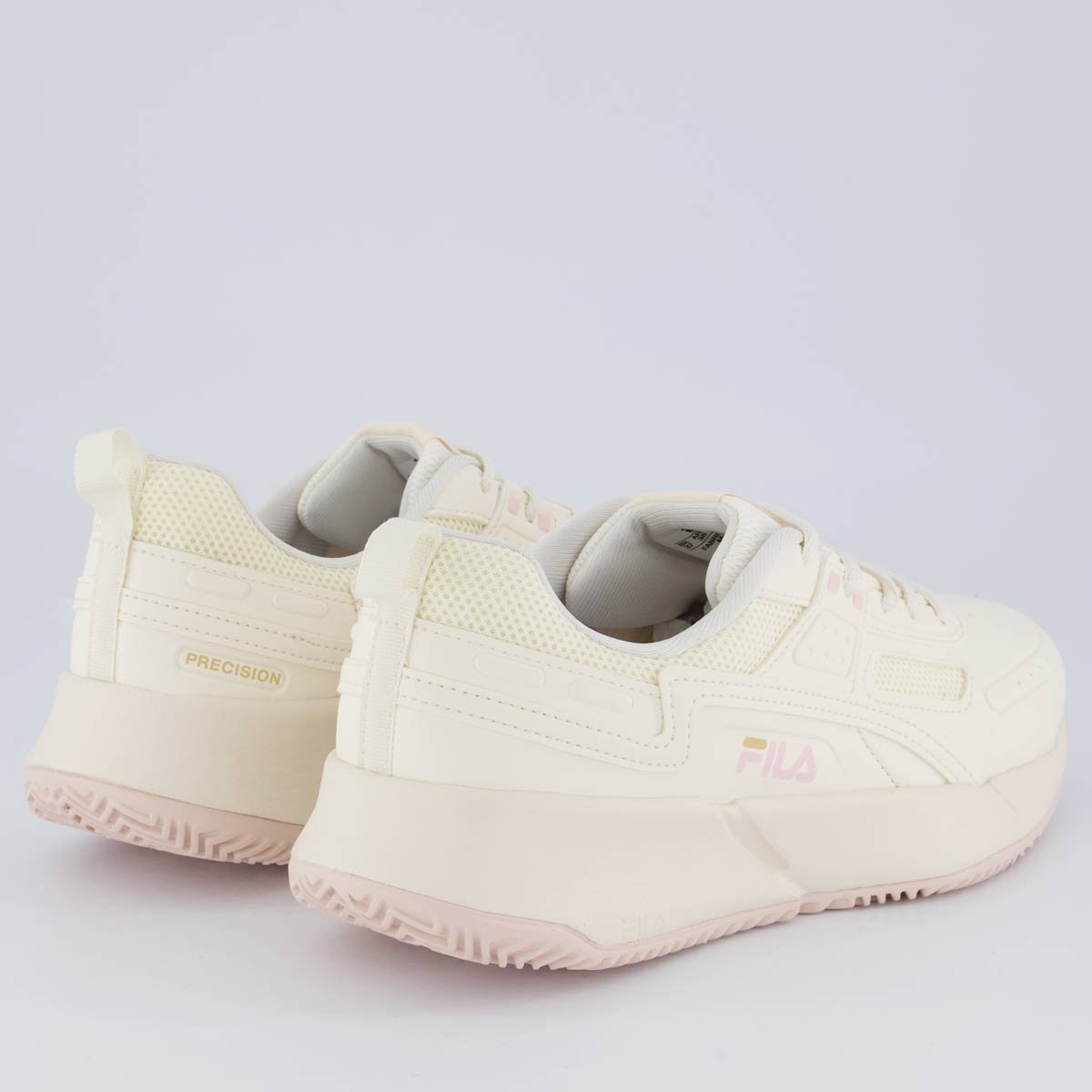 Tênis Fila Precision Feminino Bege e Rosa Bege/Rosa 3