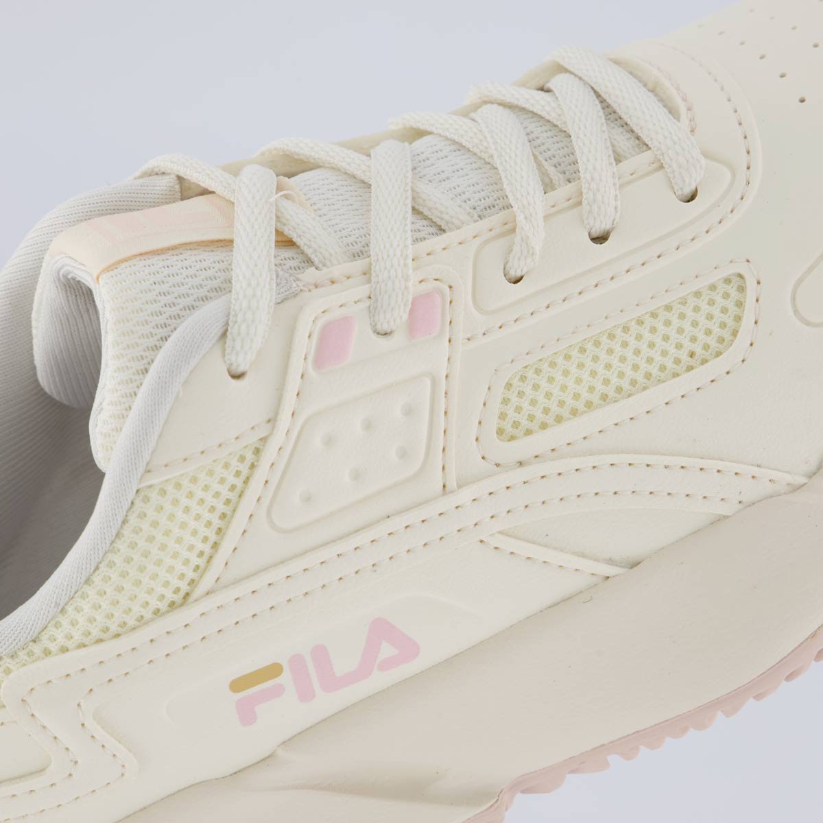 Tênis Fila Precision Feminino Bege e Rosa Bege/Rosa 7