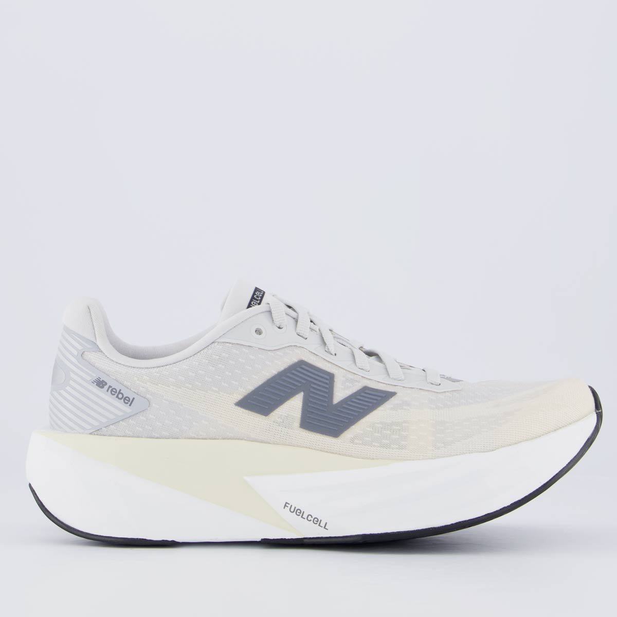 Tênis New Balance Fuelcell Rebel V5 Feminino Bege Bege/Cinza