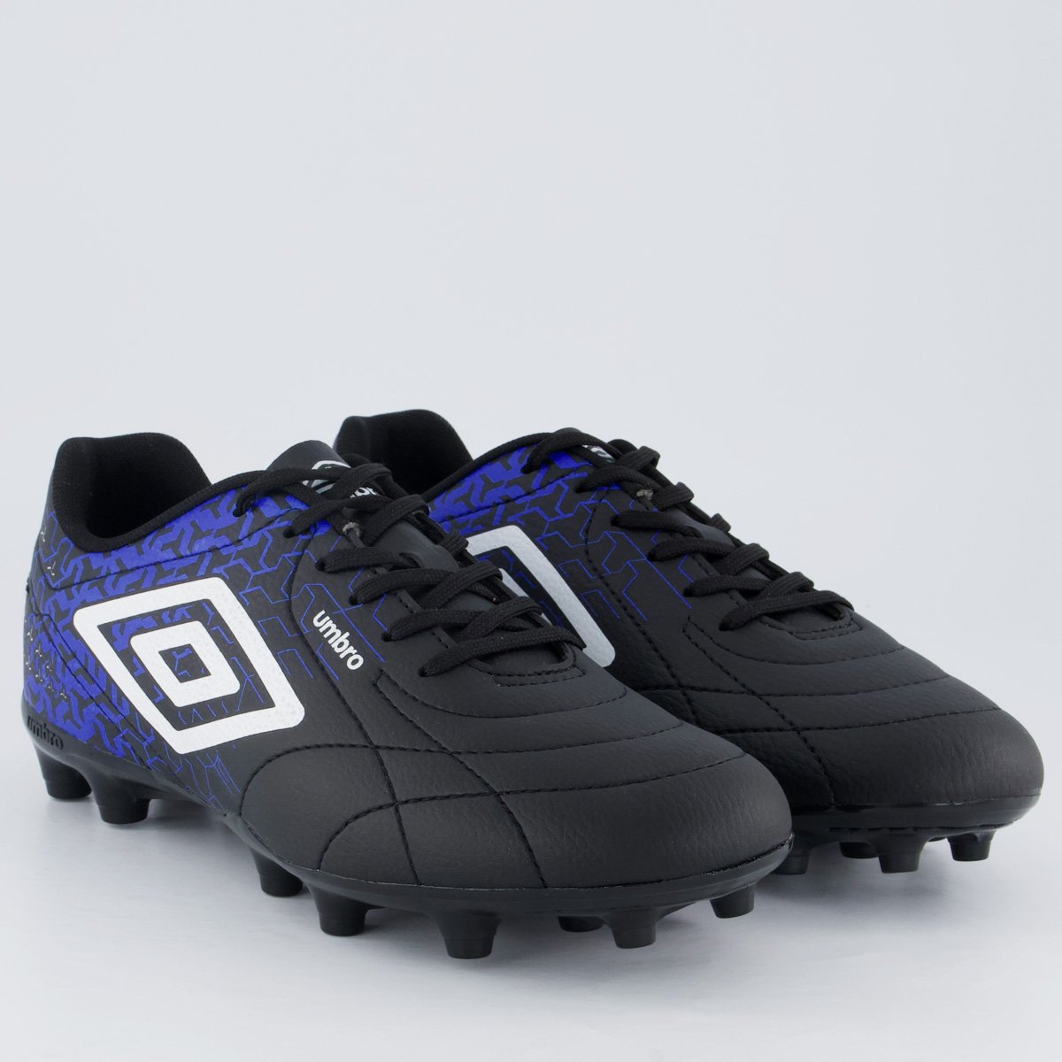 Chuteira Umbro Class Neo Campo Preta Preto/Azul 2
