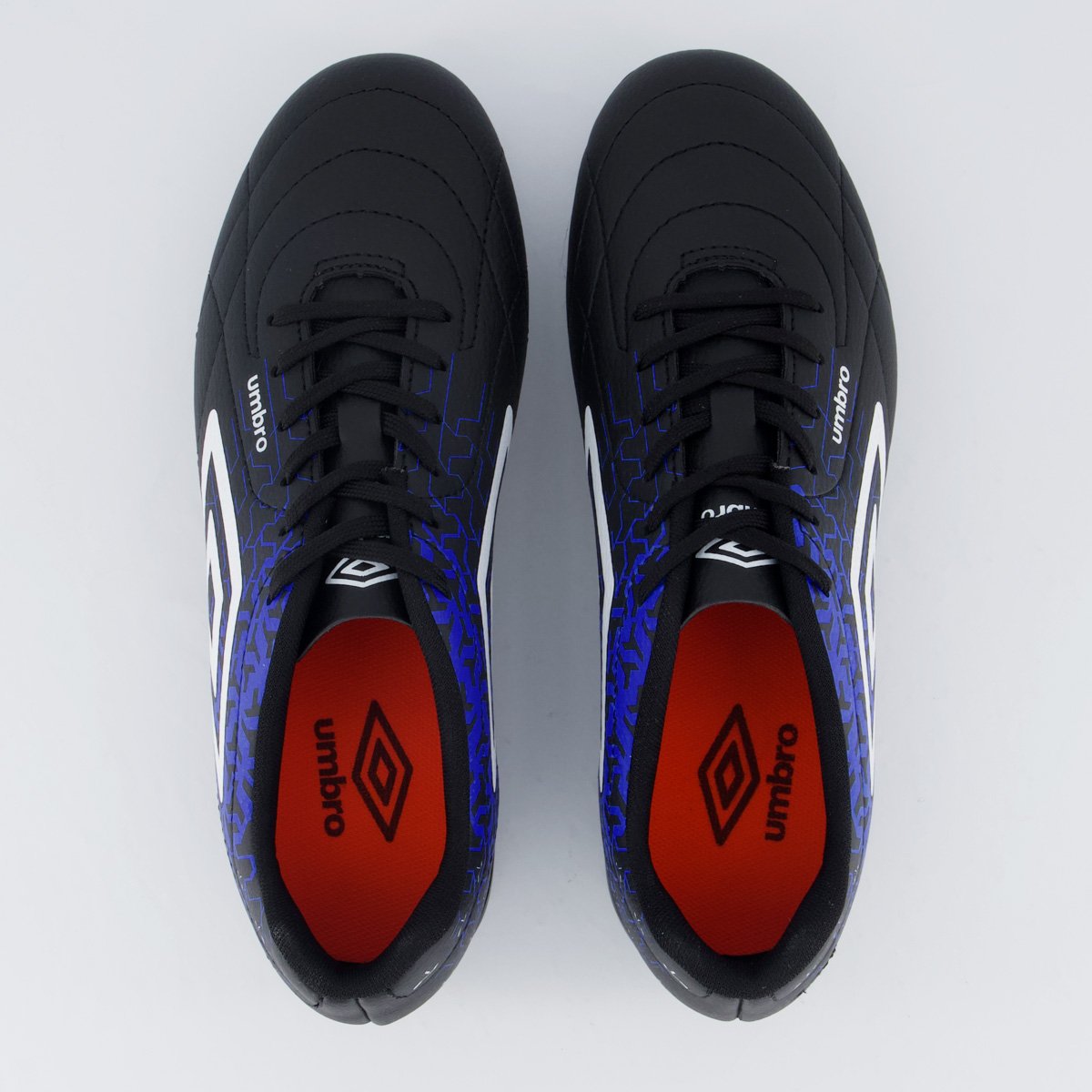 Chuteira Umbro Class Neo Campo Preta Preto/Azul 4