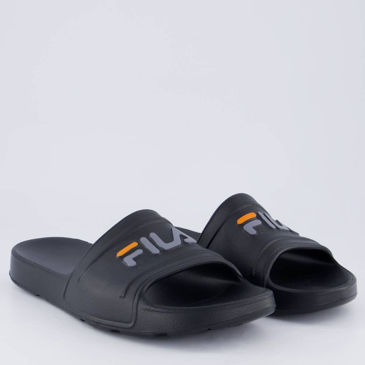 Chinelo Fila Sleek Preto e Cinza Preto/Cinza 3