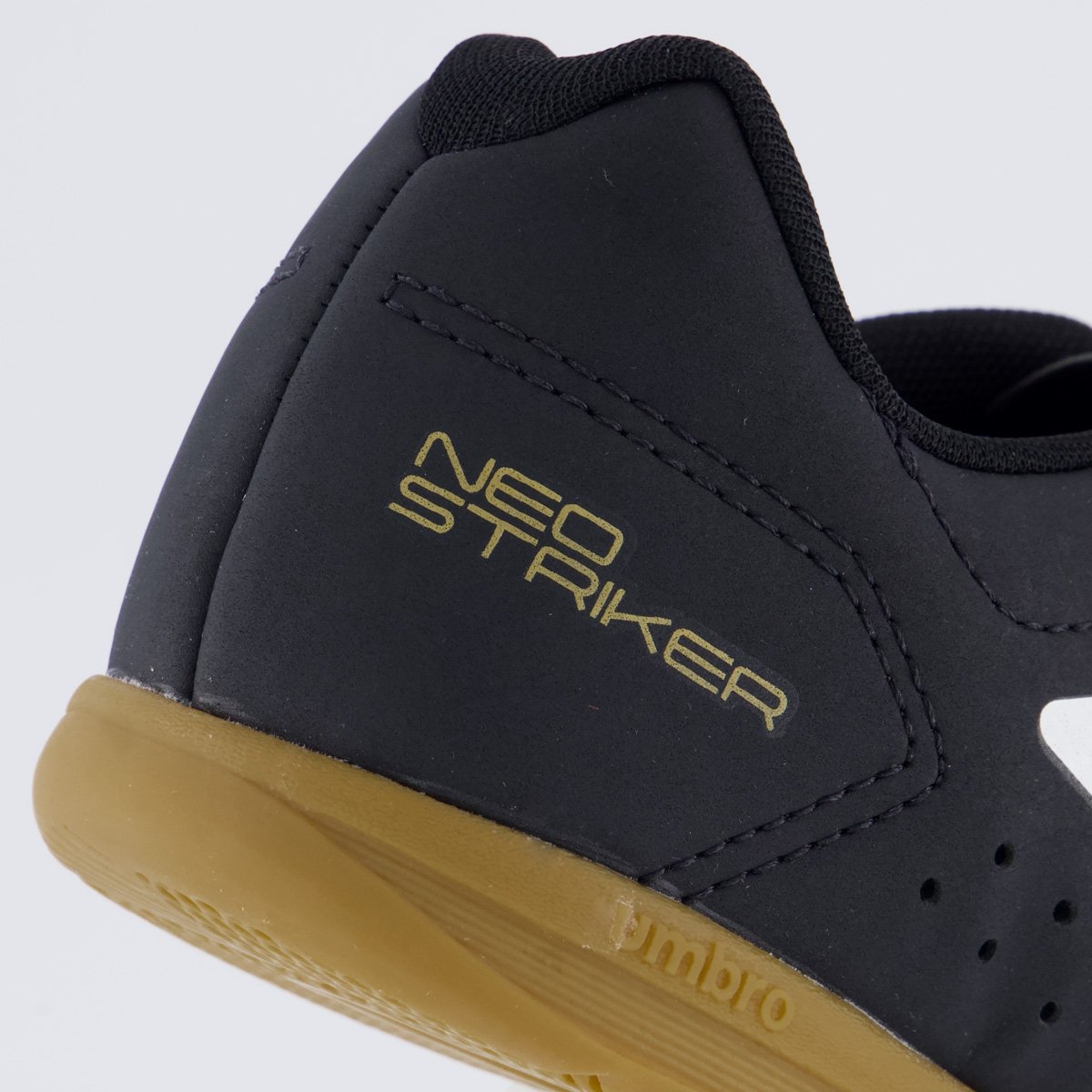 Chuteira Umbro Neo Striker Futsal Preta e Marrom Preto/Marrom 6