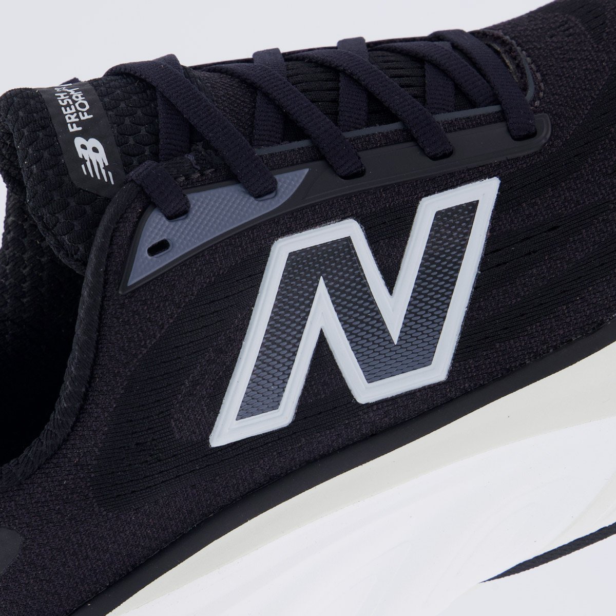 Tênis New Balance Fresh Foam X More V6 Feminino Preto Preto 7