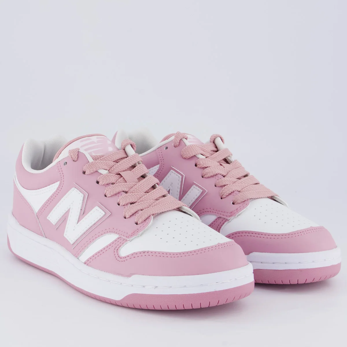 Tênis New Balance 480 Low Rosa Rosa/Branco 2