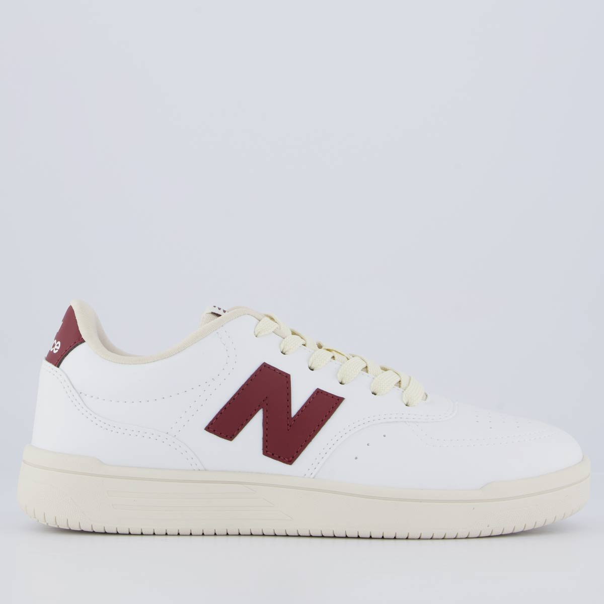 Tênis New Balance BB80 Branco Bege e Bordô