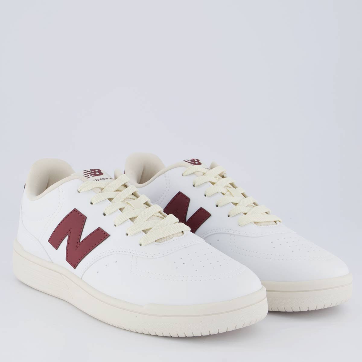 Tênis New Balance BB80 Branco Bege e Bordô Bege/Bordô 2