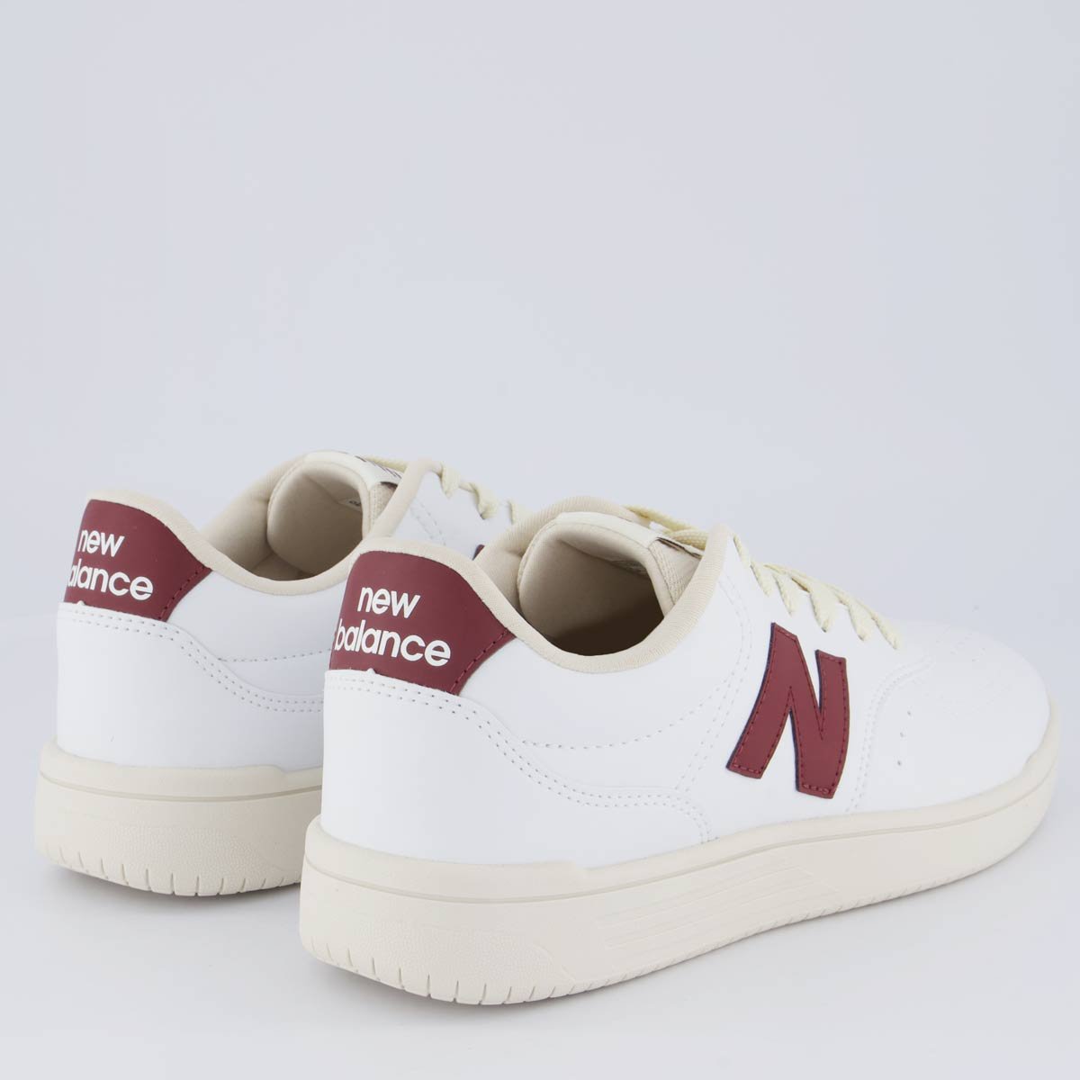 Tênis New Balance BB80 Branco Bege e Bordô Bege/Bordô 3