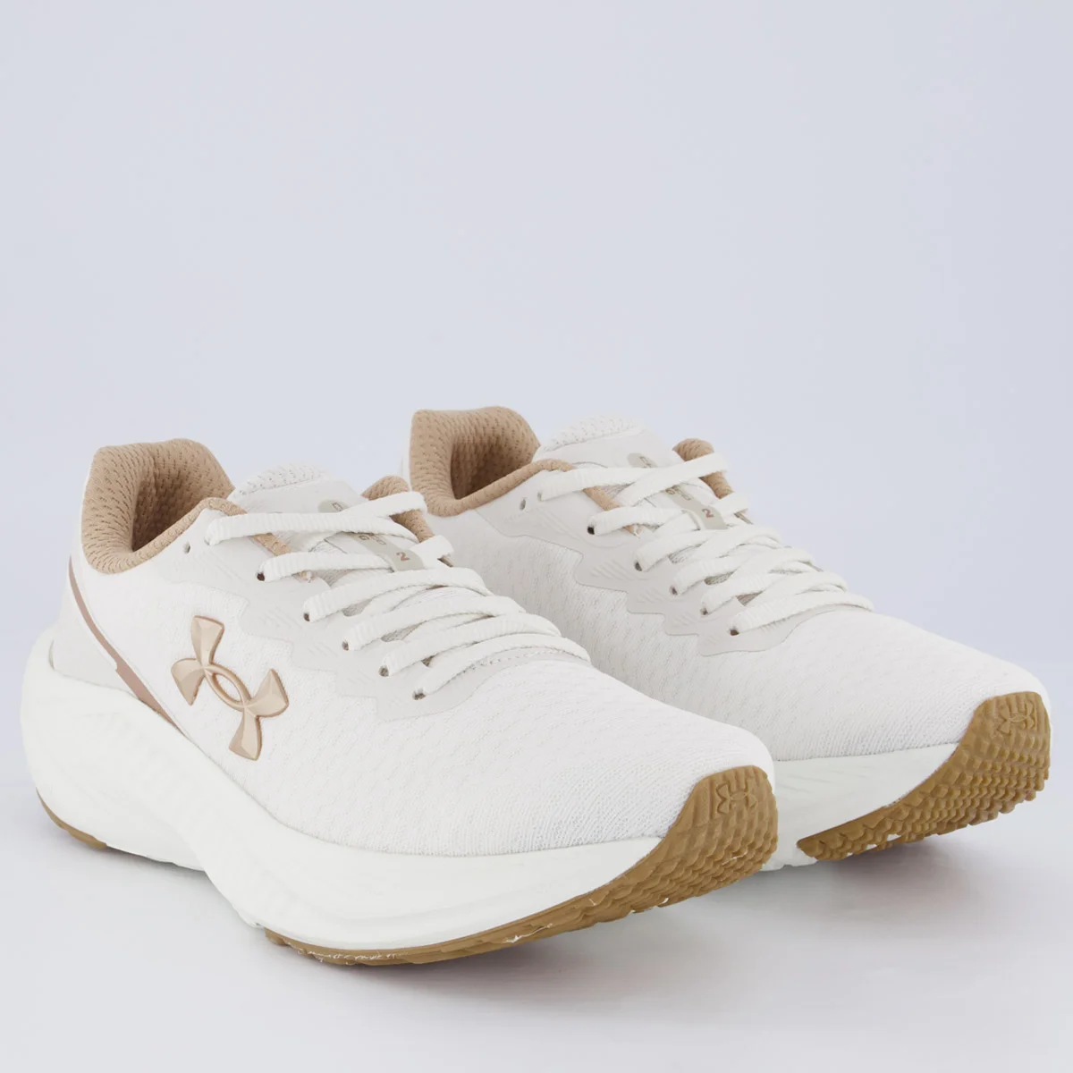 Tênis Under Armour Charged Wing 2 Feminino Branco Branco/Bege 2