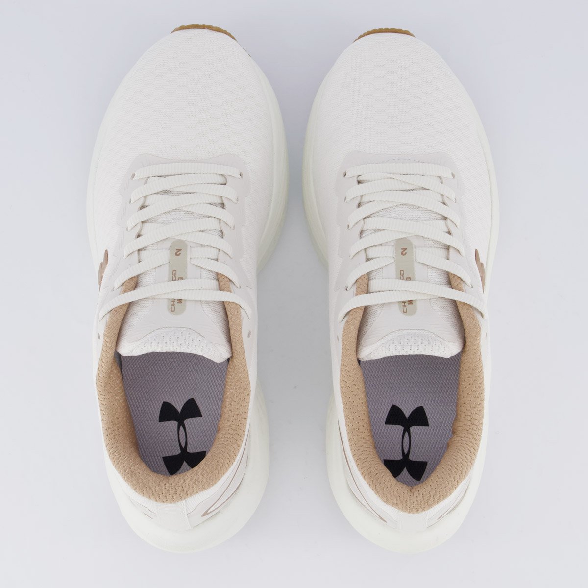 Tênis Under Armour Charged Wing 2 Feminino Branco Branco/Bege 4