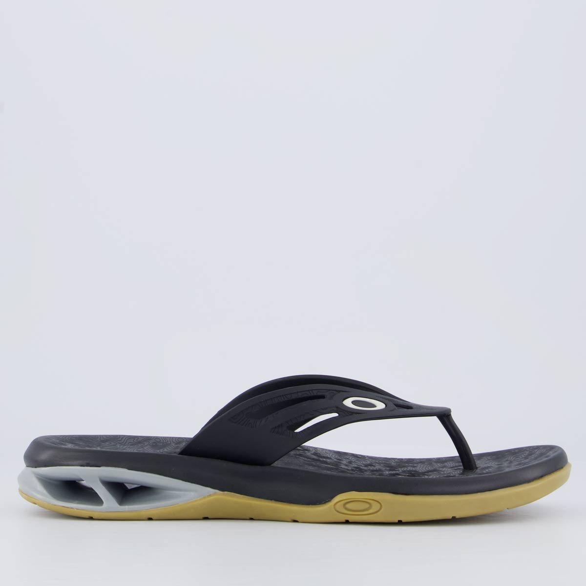 Chinelo Oakley Killer Point II Preto e Marrom Preto 2